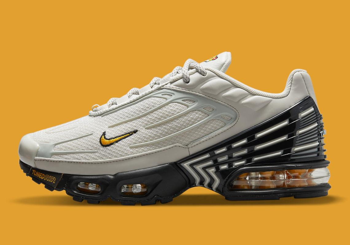 Nike Air Max Plus 3 GS Grey Gold Black DQ1105 001